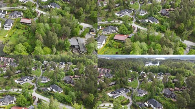 挪威内索亚的4k无人机镜头。