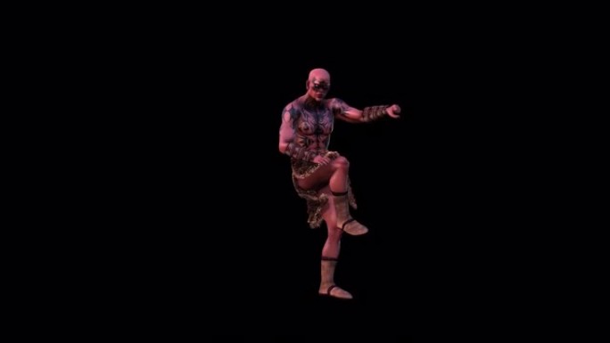 非洲部落战士舞蹈2-万圣节概念