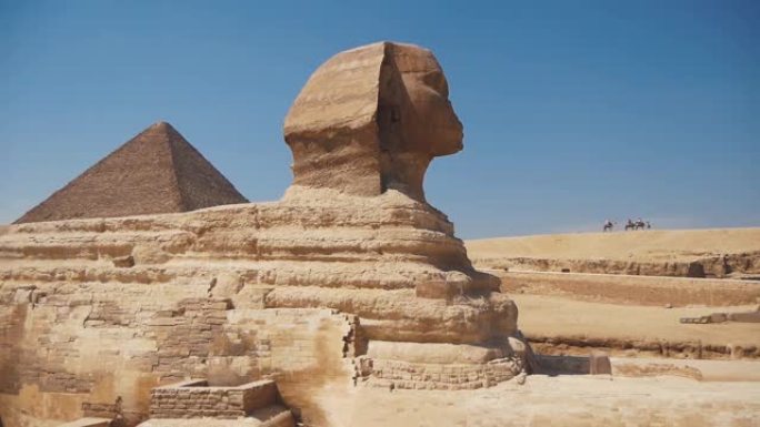 埃及狮身人面像和Cheops金字塔的传奇雕像
