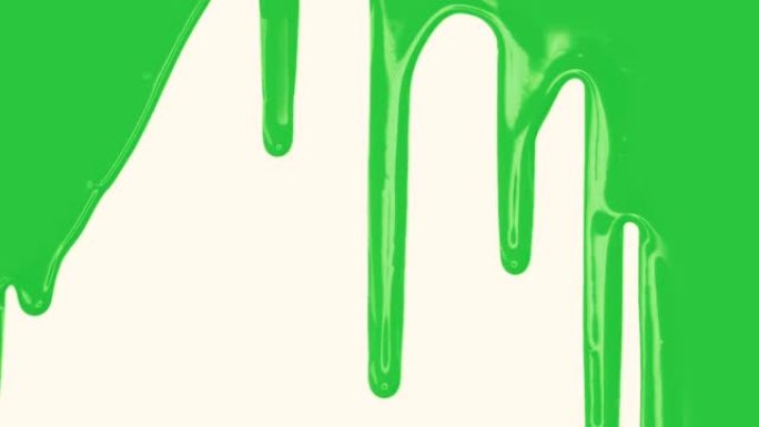 流动油漆过渡绿色动态背景元素AE素材概念