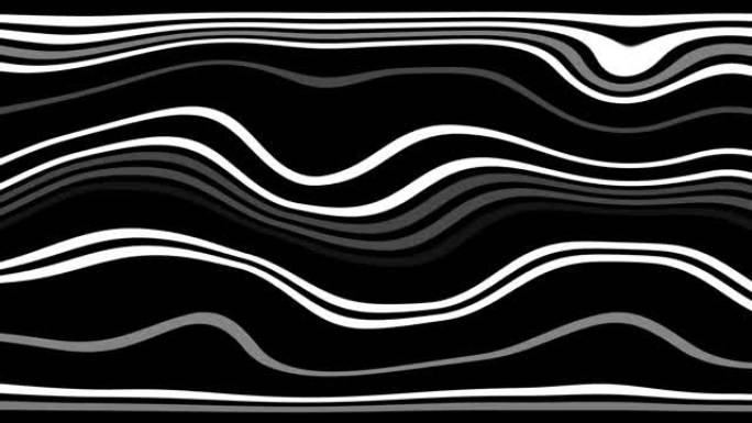 线条和波浪抽象背景
