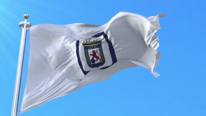 尼加拉瓜莱昂国旗。循环