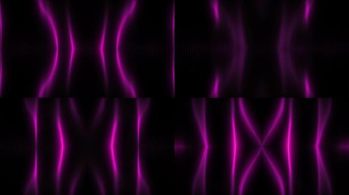 抽象几何隧道脉冲数字宇宙，现代透视3d门户，霓虹发光艺术。