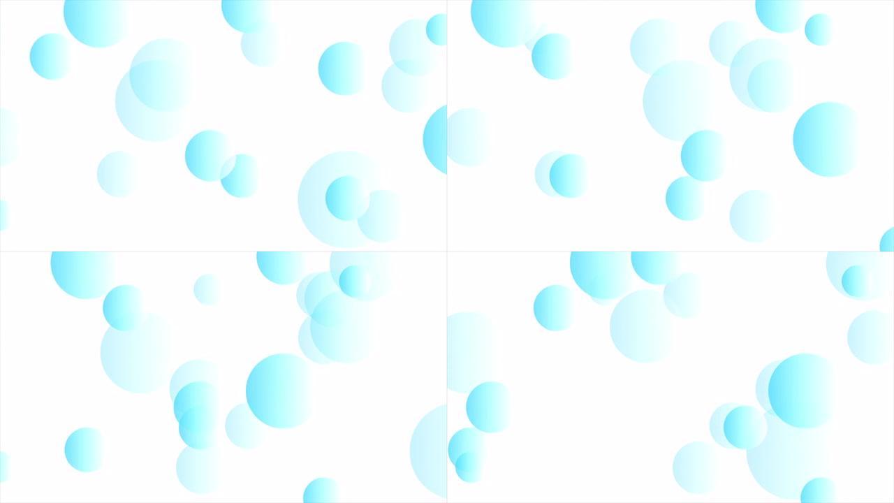蓝白最小圆抽象几何运动背景