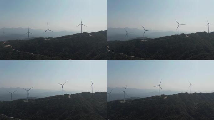 减少排放，风力发电