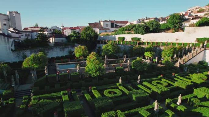 意大利风格的圣公会宫殿花园，葡萄牙巴洛克式，布兰科城堡