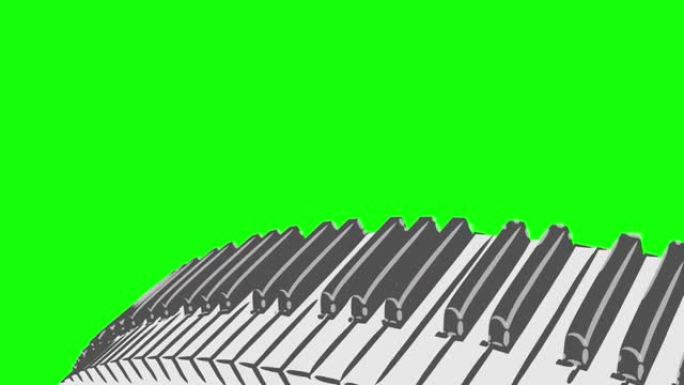钢琴曲线循环动漫风格图案D