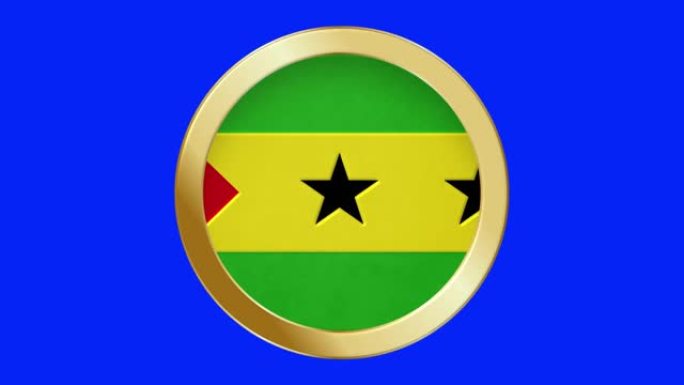Flag of São Tomé and Príncipe Pop-up style in a Go