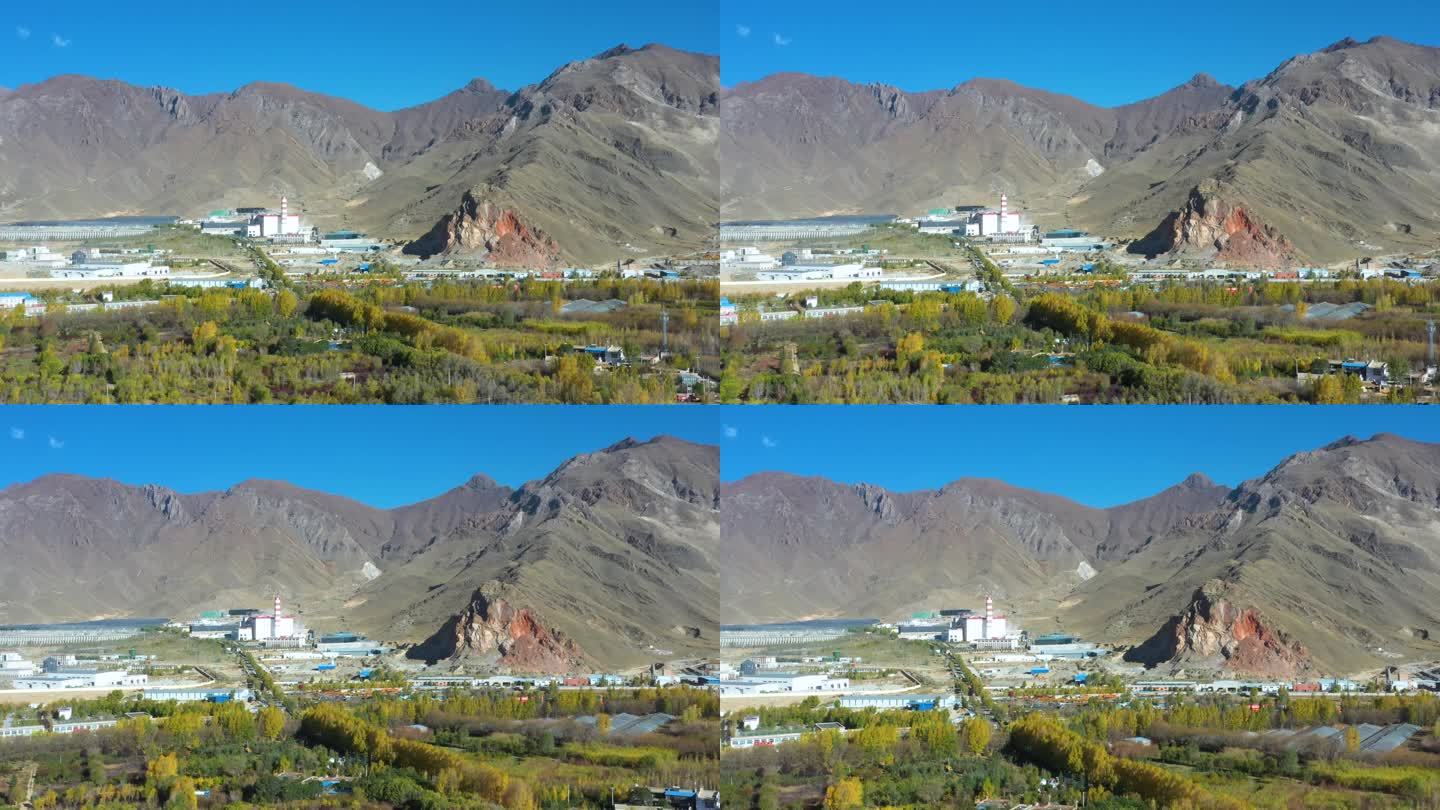沿江高原村庄 西藏村庄 藏族村庄