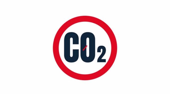 没有二氧化碳和禁止标志
