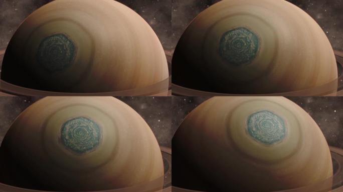 土星环3d行星视图随恒星移动