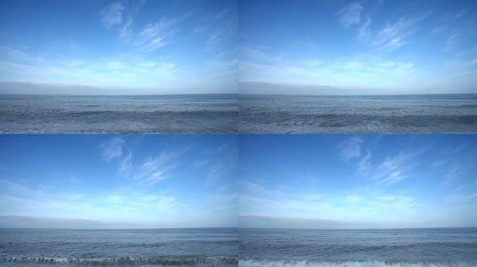 湛蓝天空下的黑海