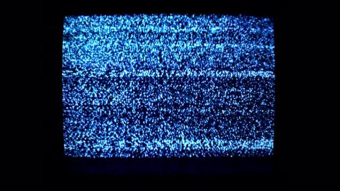 白噪声旧电视屏幕静态条纹纹理波浪线纹理垃圾图案模拟视频背景无信号干扰录像机复古毛刺失真电视环路60f