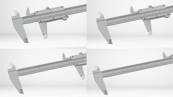 游标卡尺和刻度。测量工具和设备