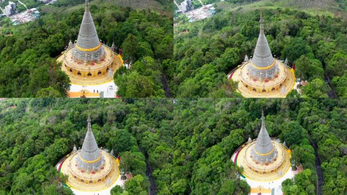 泰国宋卡府合艾的Phra Maha Chedi Tripob Trimongkol钢塔