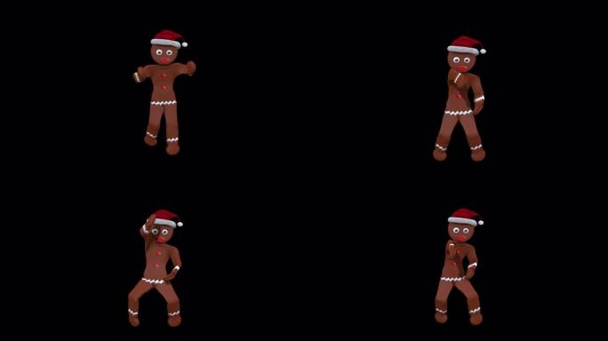 姜饼干舞蹈1-圣诞节概念