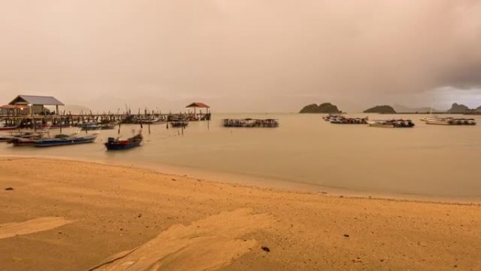 下雨日出新湾