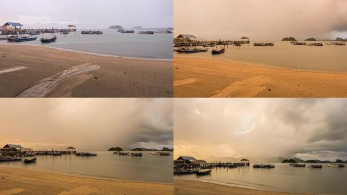 下雨日出新湾