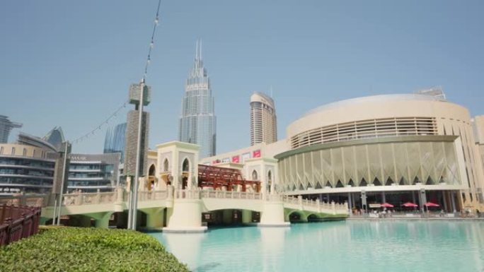 杜拜市中心的Souk Al Bahar，Dubai，UAE