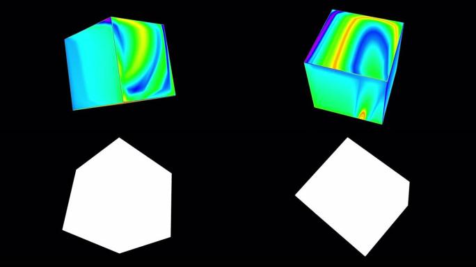 立方体4k循环视觉艺术立体影像循环