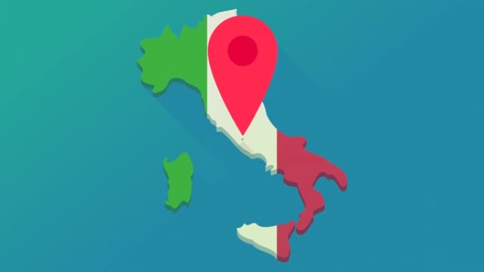 在意大利的位置 (平面设计中的环路)