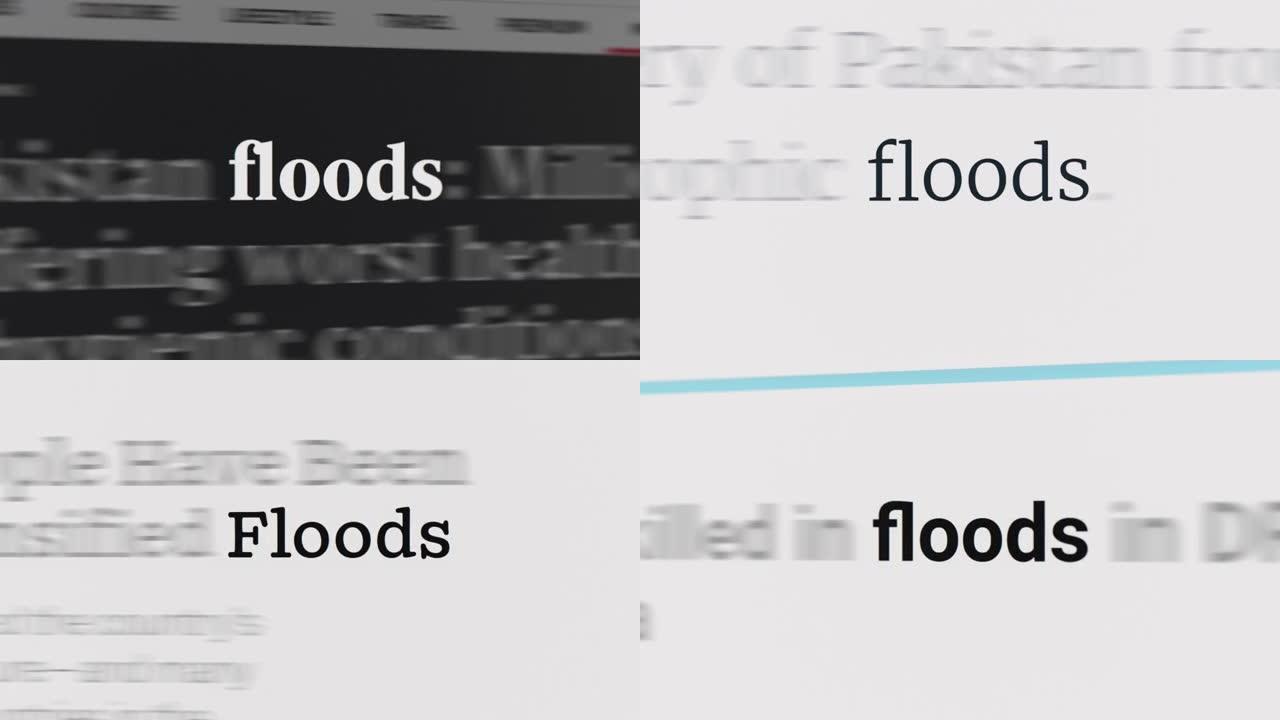 文章和正文中的洪水
