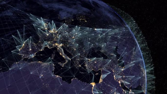欧洲的卫星互联网。