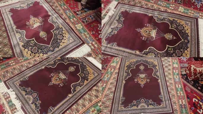 阿拉伯集市市场地毯