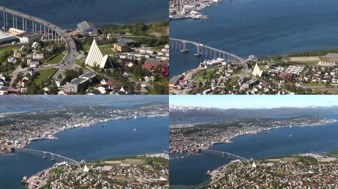 特罗姆瑟桥视图-特罗姆瑟、挪威、斯堪的纳维亚