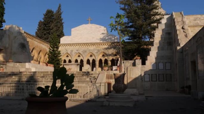 以色列耶路撒冷橄榄山上的帕特诺斯特教堂