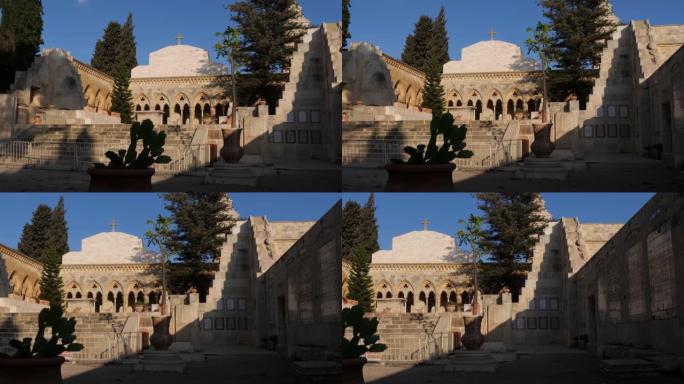 以色列耶路撒冷橄榄山上的帕特诺斯特教堂