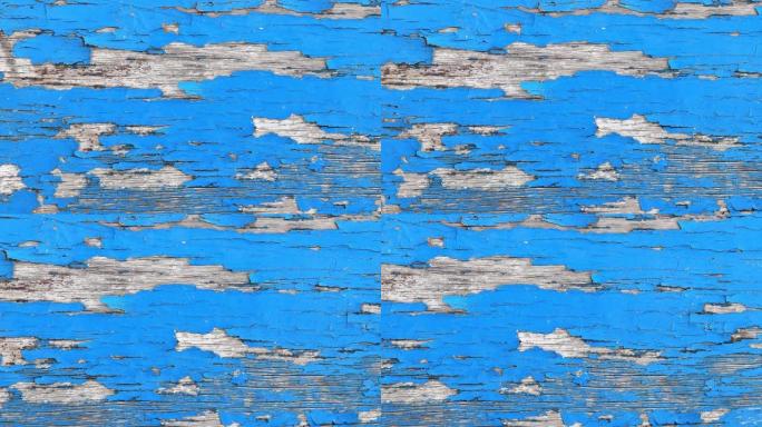 蓝色漆木纹理无缝环。风化油漆木板。天然木结构背景。