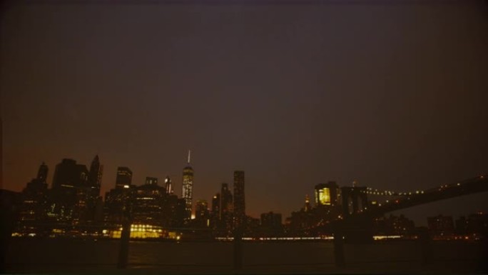 纽约市景观: 夜晚时光倒流