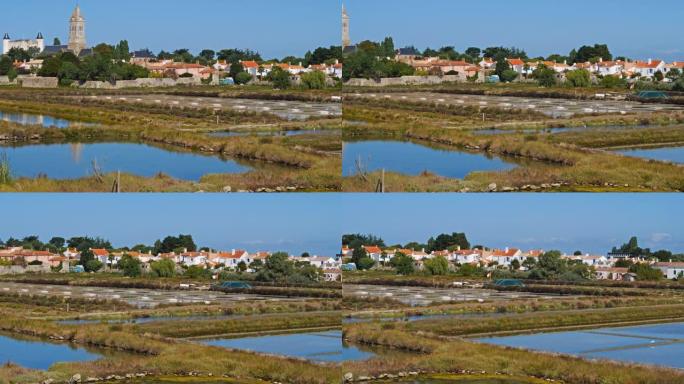 Noirmoutier-en-l'î le，Noirmoutier岛，比斯开湾，旺代，法国。