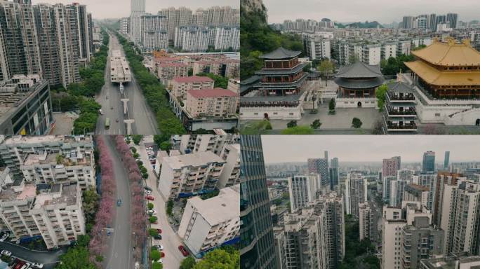 柳州城市风光多镜头多地点2023年最新