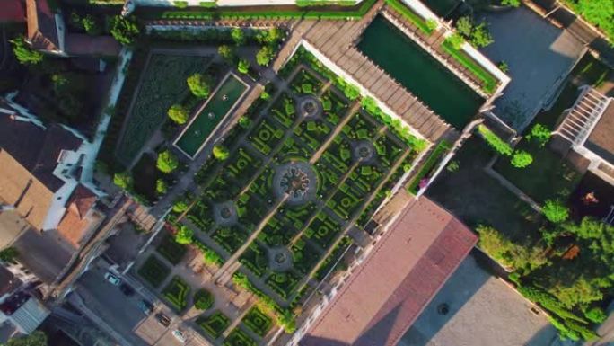 意大利风格的圣公会宫殿花园葡萄牙巴洛克式城堡布兰科市。