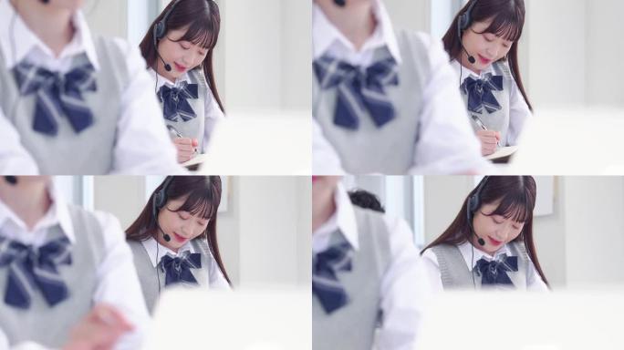 学生在教室上课