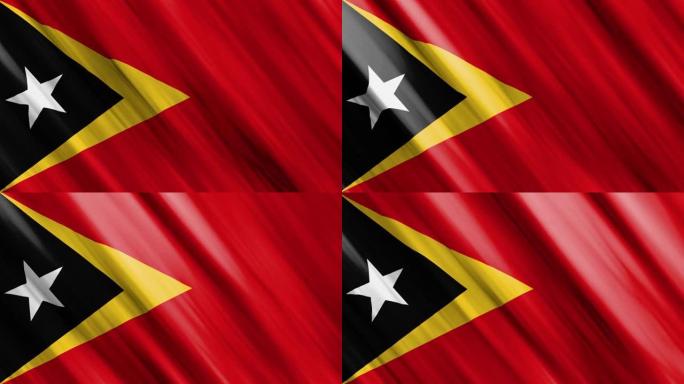 东帝汶官方挥舞旗帜，独立日概念，4K