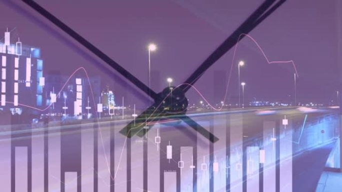 夜间城市交通统计数据处理的复合视频