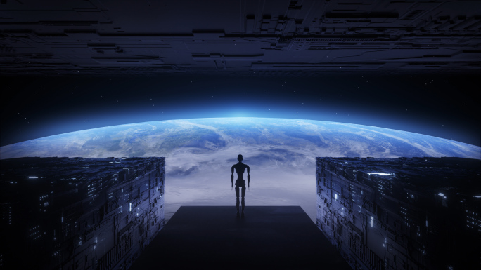 宇宙科技概念大数据粒子树片头AE+C4D