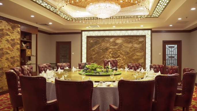 中式餐厅餐桌环境