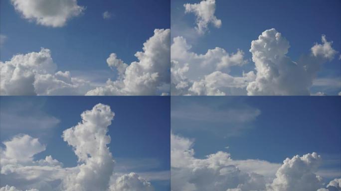 移动云层和变化的形状。