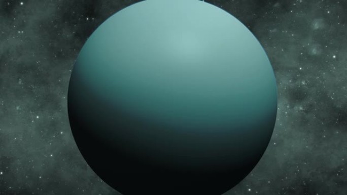 天王星3d行星在太空恒星星系视图