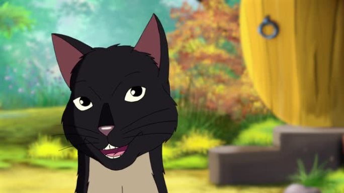黑猫喵特写高清动画