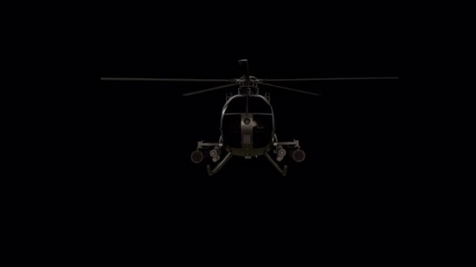 直升机攻击的3d动画