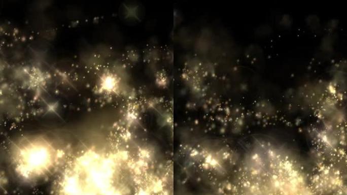 垂直视频动画-粒子抽象闪光宇宙耀斑