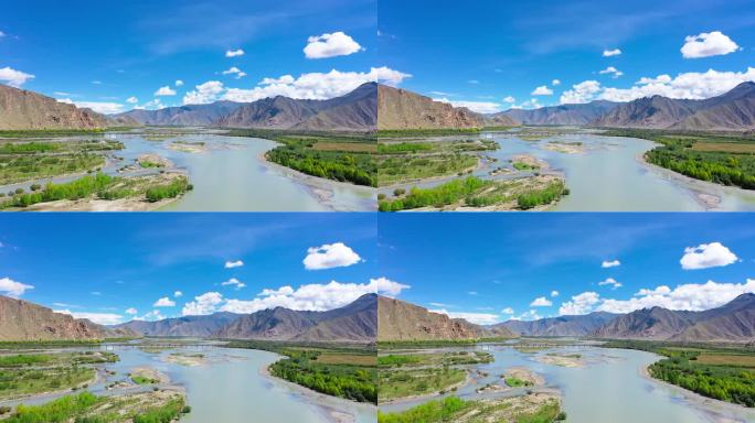 深山峡谷 雅砻河长江 雅鲁藏布江 拉萨河