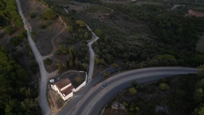 塞图巴尔阿泽伊托的道路鸟瞰图