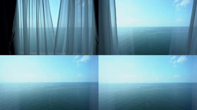 巡航中自动打开窗帘和海景窗口 | 新加坡巡航