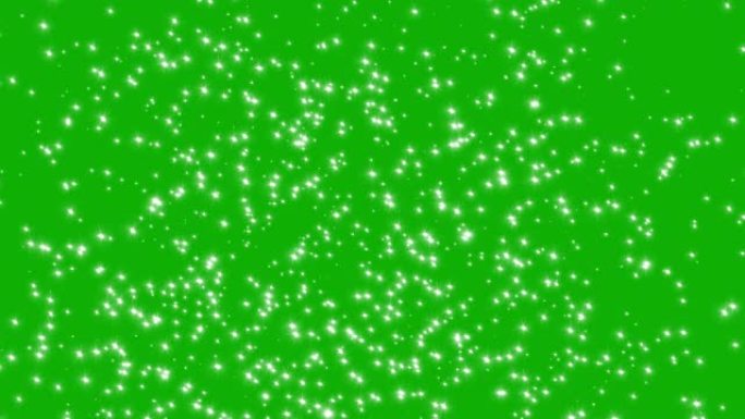地面上的流星运动图形与绿屏背景